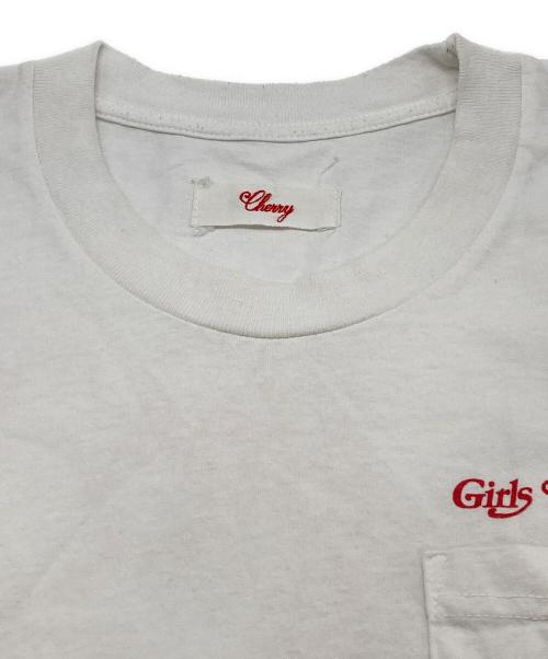GIRLS DON'T CRY（ガールズ ドント クライ）GIRLS DON'T CRY (ガールズ ドント クライ) CHERRY LOS ANGELES (チェリーロサンゼルス) ANGEL CLASSIC POCKET TEE ホワイト サイズ:XLの古着・服飾アイテム