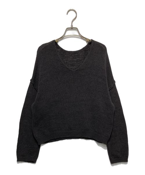 JOURNAL STANDARD（ジャーナルスタンダード）JOURNAL STANDARD (ジャーナルスタンダード) テープヤーンVプルオーバー ブラック サイズ:表記無しの古着・服飾アイテム