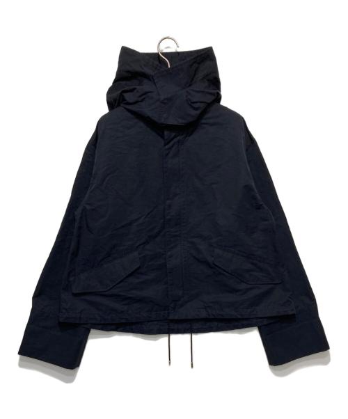 Spick and Span（スピック＆スパン）Spick and Span (スピックアンドスパン) グログランフーディブルゾン ネイビー サイズ:38の古着・服飾アイテム