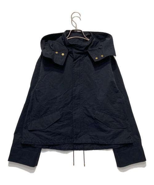 Spick and Span（スピック＆スパン）Spick and Span (スピックアンドスパン) グログランフーディブルゾン ネイビー サイズ:38の古着・服飾アイテム