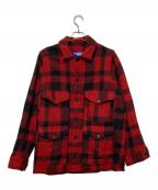 JUNYA WATANABE MAN×FILSONジュンヤワタナベマン×フィルソン）の古着「Wネームウールチェックジャケット」｜ブラック×レッド