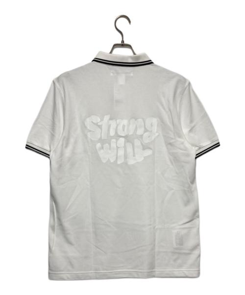 COMME des GARCONS SHIRT（コムデギャルソンシャツ）COMME des GARCONS SHIRT (コムデギャルソンシャツ) FRED PERRY (フレッドペリー) コットン鹿子グラフィックポロ ホワイト サイズ:L 未使用品の古着・服飾アイテム