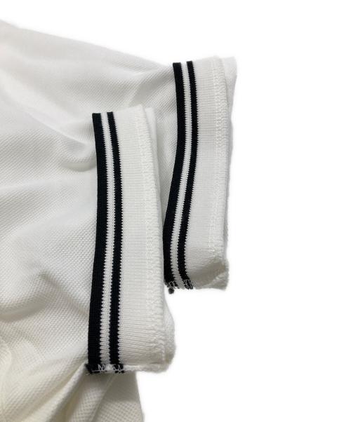 COMME des GARCONS SHIRT（コムデギャルソンシャツ）COMME des GARCONS SHIRT (コムデギャルソンシャツ) FRED PERRY (フレッドペリー) コットン鹿子グラフィックポロ ホワイト サイズ:L 未使用品の古着・服飾アイテム