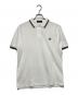 COMME des GARCONS SHIRT（コムデギャルソンシャツ）の古着「コットン鹿子グラフィックポロ」｜ホワイト