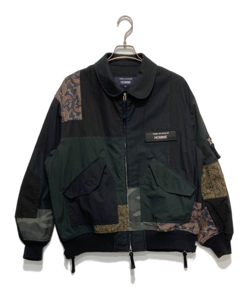 COMME des GARCONS HOMME（コムデギャルソン オム）COMME des GARCONS HOMME (コムデギャルソン オム) Cotton Nylon Back Satin ジャケット ブラック サイズ:Lの古着・服飾アイテム