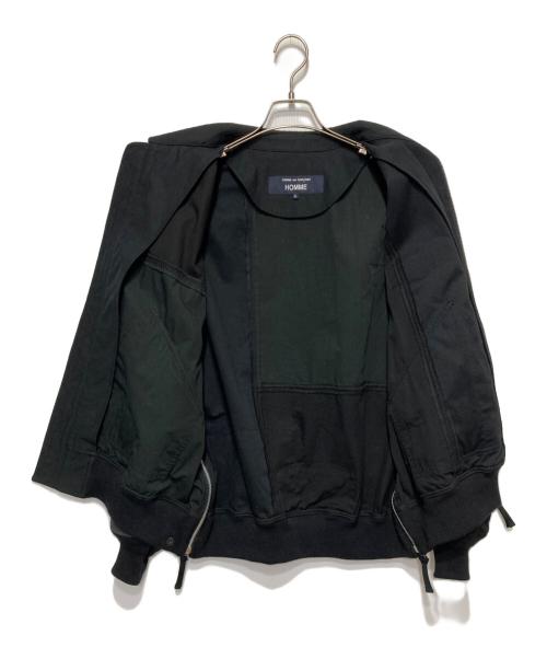 COMME des GARCONS HOMME（コムデギャルソン オム）COMME des GARCONS HOMME (コムデギャルソン オム) Cotton Nylon Back Satin ジャケット ブラック サイズ:Lの古着・服飾アイテム