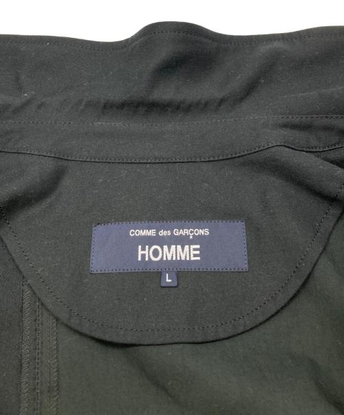 COMME des GARCONS HOMME（コムデギャルソン オム）COMME des GARCONS HOMME (コムデギャルソン オム) Cotton Nylon Back Satin ジャケット ブラック サイズ:Lの古着・服飾アイテム
