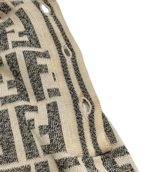 FENDI（フェンディ）FENDI (フェンディ) ズッカ柄ポロシャツ ベージュ×グレー サイズ:40の古着・服飾アイテム
