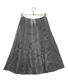 JURGEN LEHL（ヨーガンレール）の古着「リネンラップスカート」｜グレー