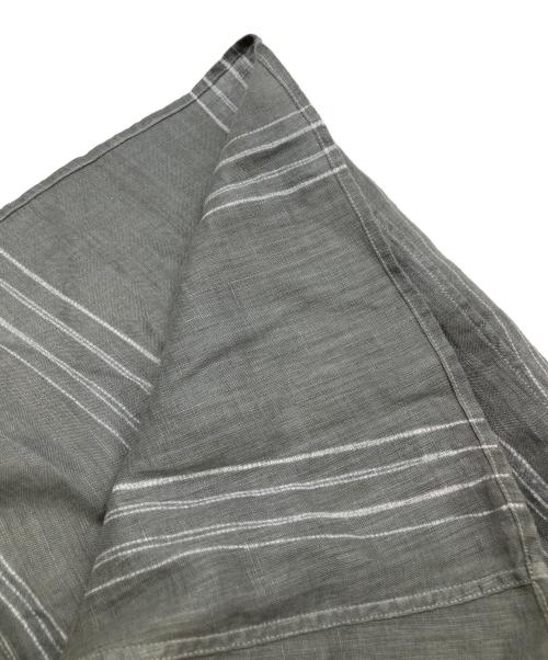 JURGEN LEHL（ヨーガンレール）JURGEN LEHL (ヨーガンレール) リネンラップスカート グレー サイズ:Mの古着・服飾アイテム