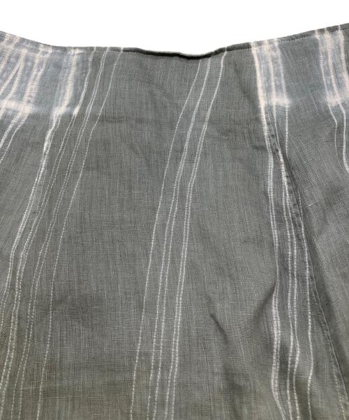 JURGEN LEHL（ヨーガンレール）JURGEN LEHL (ヨーガンレール) リネンラップスカート グレー サイズ:Mの古着・服飾アイテム