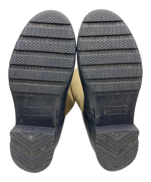 HUNTER（ハンター）HUNTER (ハンター) ロングレインブーツ カーキ×ネイビー サイズ:UK 9の古着・服飾アイテム