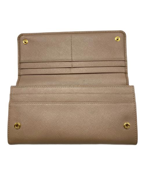 PRADA（プラダ）PRADA (プラダ) サフィアーノリボンウォレット ベージュの古着・服飾アイテム