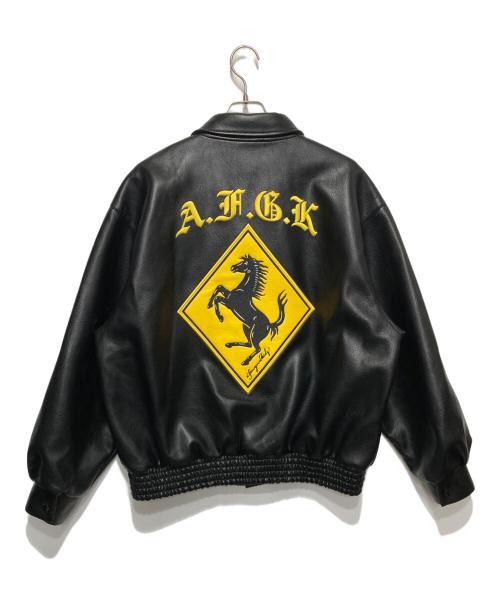 A FEW GOOD KIDS（アフューグッドキッズ）A FEW GOOD KIDS (アフューグッドキッズ) フェイクレザージャケット ブラック サイズ:Lの古着・服飾アイテム
