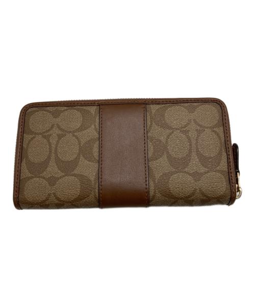 COACH（コーチ）COACH (コーチ) ラウンドジップウォレット ブラウンの古着・服飾アイテム