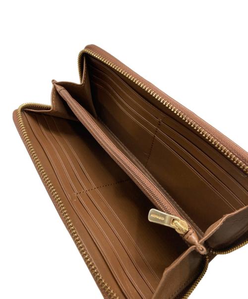 COACH（コーチ）COACH (コーチ) ラウンドジップウォレット ブラウンの古着・服飾アイテム