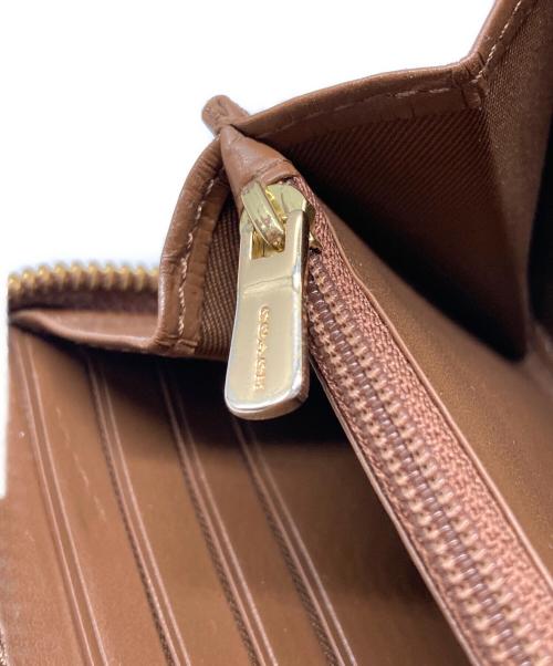 COACH（コーチ）COACH (コーチ) ラウンドジップウォレット ブラウンの古着・服飾アイテム