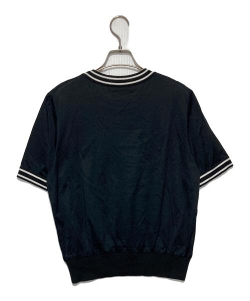 Yves Saint Laurent（イヴサンローラン）Yves Saint Laurent (イヴサンローラン) ロゴ刺繍Tシャツ ブラック サイズ:Ｍの古着・服飾アイテム