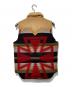 RockyMountainFeatherBed (ロッキーマウンテンフェザーベッド) ネイティブ柄ダウンベスト レッド×ベージュ サイズ:38：14000円