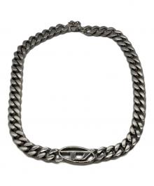 DIESEL（ディーゼル）の古着「Dロゴチェーンネックレス」｜シルバー