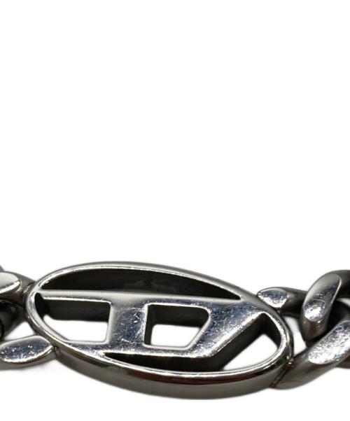 DIESEL（ディーゼル）DIESEL (ディーゼル) Dロゴチェーンネックレス シルバーの古着・服飾アイテム