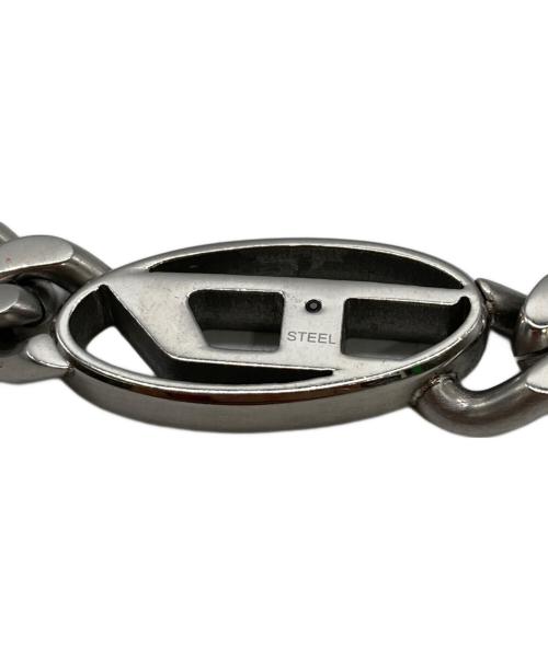 DIESEL（ディーゼル）DIESEL (ディーゼル) Dロゴチェーンネックレス シルバーの古着・服飾アイテム