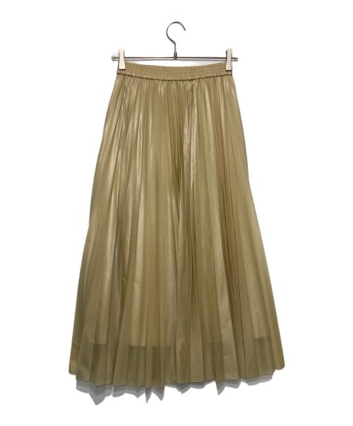 PUBLIC TOKYO（パブリックトウキョウ）PUBLIC TOKYO (パブリックトウキョウ) カレンダーシアープリーツスカート イエロー サイズ:FREE 未使用品の古着・服飾アイテム