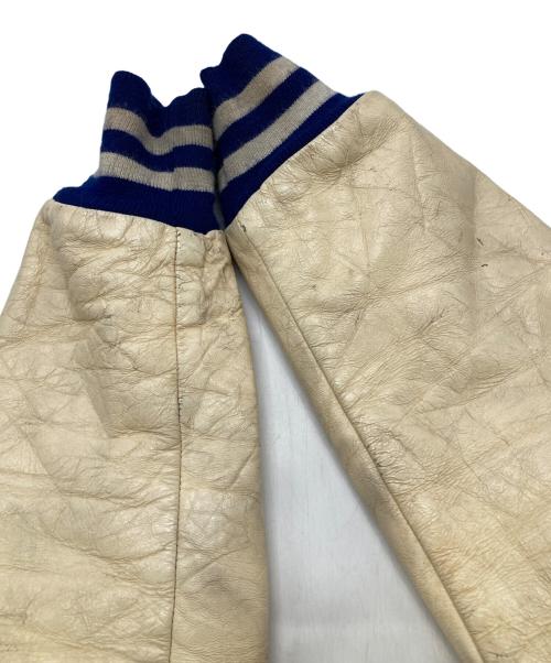 DEERFOOT（ディアフット）DEERFOOT (ディアフット) ウールスタジャン ブルー×アイボリー サイズ:36の古着・服飾アイテム