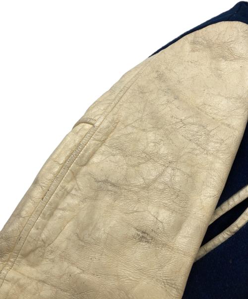 DEERFOOT（ディアフット）DEERFOOT (ディアフット) ウールスタジャン ブルー×アイボリー サイズ:36の古着・服飾アイテム