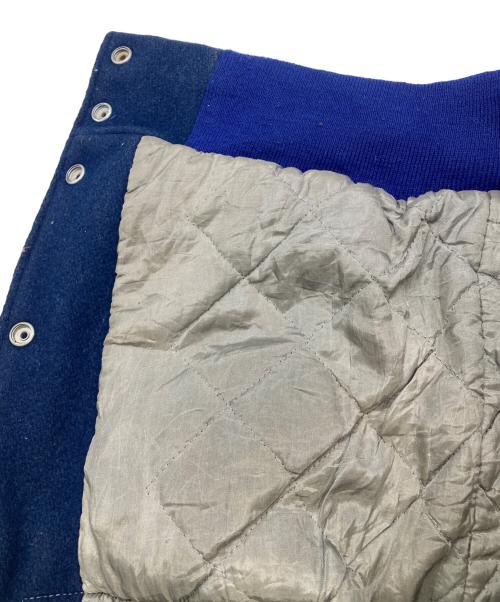 DEERFOOT（ディアフット）DEERFOOT (ディアフット) ウールスタジャン ブルー×アイボリー サイズ:36の古着・服飾アイテム