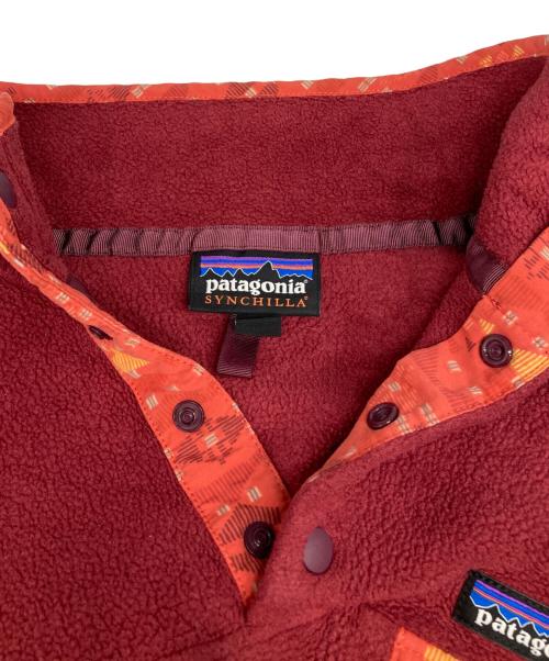 Patagonia（パタゴニア）Patagonia (パタゴニア) シンチラスナップフリースジャケット レッド サイズ:XSの古着・服飾アイテム
