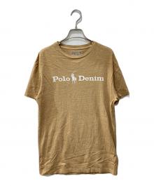 POLO RALPH LAUREN（ポロ・ラルフローレン）の古着「プリントTシャツ」｜ベージュ