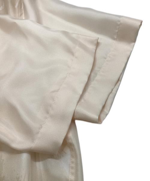 Calvin Klein（カルバンクライン）Calvin Klein (カルバンクライン) シルクオープンカラーシャツ ベージュ サイズ:Mの古着・服飾アイテム