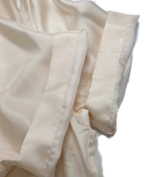 Calvin Klein（カルバンクライン）Calvin Klein (カルバンクライン) シルクオープンカラーシャツ ベージュ サイズ:Mの古着・服飾アイテム