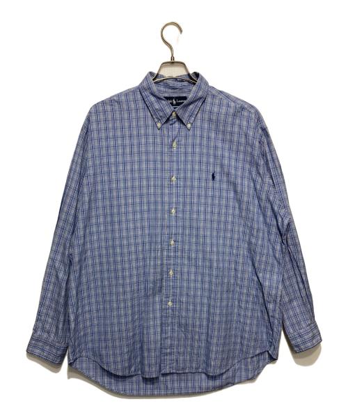 RALPH LAUREN（ラルフローレン）RALPH LAUREN (ラルフローレン) チェックBDシャツ ブルー サイズ:XLの古着・服飾アイテム
