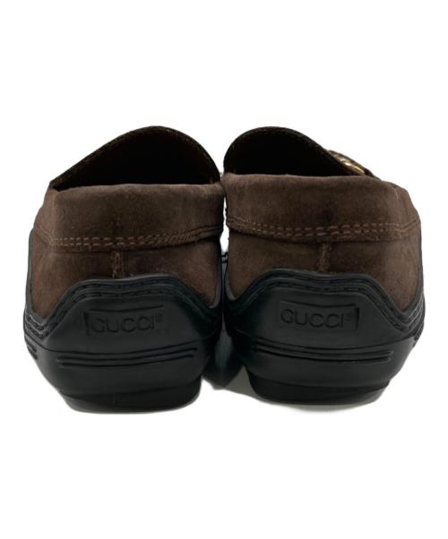 GUCCI（グッチ）GUCCI (グッチ) スウェードビットローファー ブラウン サイズ:35 1/2の古着・服飾アイテム
