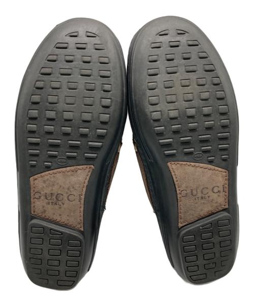 GUCCI（グッチ）GUCCI (グッチ) スウェードビットローファー ブラウン サイズ:35 1/2の古着・服飾アイテム