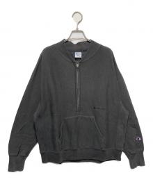 Champion×FRAMeWORK（チャンピオン×フレームワーク）の古着「別注ハーフZIPリバースウィーブ11.5OZ」｜グレー
