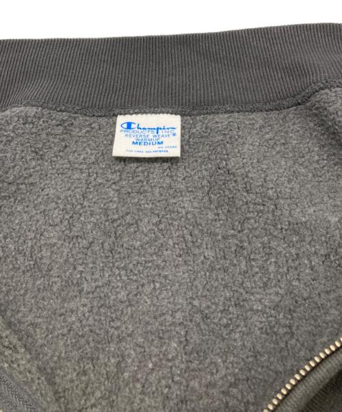 Champion（チャンピオン）Champion (チャンピオン) FRAMeWORK (フレームワーク) 別注ハーフZIPリバースウィーブ11.5OZ グレー サイズ:Ｍの古着・服飾アイテム