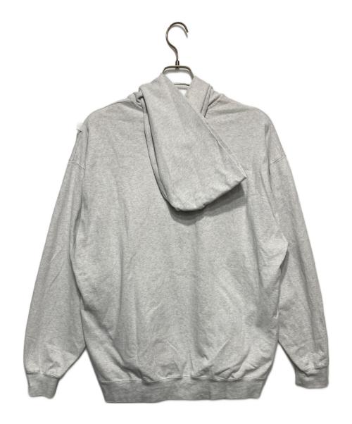 CAHLUMN（カウラム）CAHLUMN (カウラム) 天竺ハーフジップフーディ ライトグレー サイズ:Ｍの古着・服飾アイテム