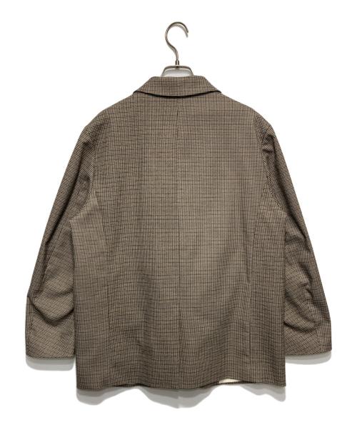 OUTDOOR PRODUCTS Usual Things（アウトドアプロダクツ ユージュアルシングス）OUTDOOR PRODUCTS Usual Things (アウトドアプロダクツ ユージュアルシングス) グレンチェックテーラードジャケット ベージュ サイズ:Fの古着・服飾アイテム