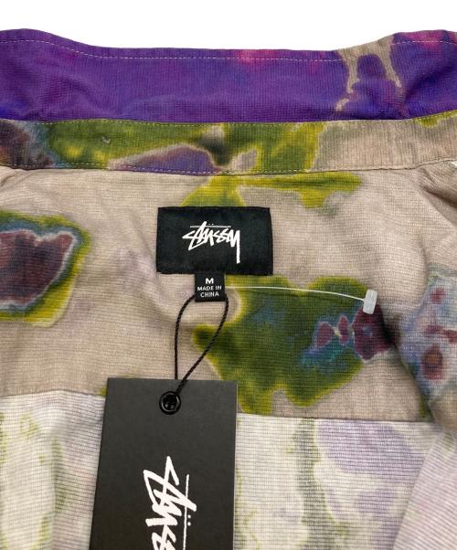 stussy（ステューシー）stussy (ステューシー) TIE DYE WORK LS SHIRT パープル サイズ:Ｍ 未使用品の古着・服飾アイテム