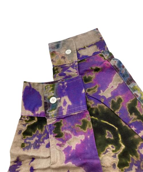stussy（ステューシー）stussy (ステューシー) TIE DYE WORK LS SHIRT パープル サイズ:Ｍ 未使用品の古着・服飾アイテム