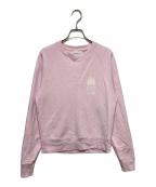 maison kitsuneメゾンキツネ）の古着「クルーネックスウェット」｜ピンク