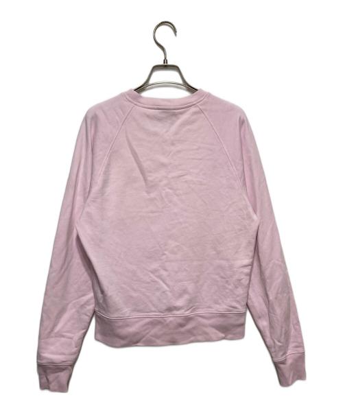maison kitsune（メゾンキツネ）maison kitsune (メゾンキツネ) クルーネックスウェット ピンク サイズ:XSの古着・服飾アイテム