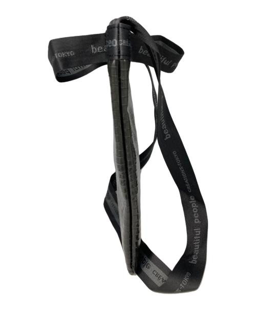 beautiful people（ビューティフルピープル）beautiful people (ビューティフルピープル) ビニールショルダーバッグ ブラックの古着・服飾アイテム