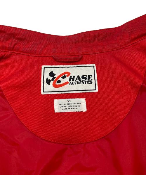 HASE AUTHENTICS（ハセ オーセンティックス）HASE AUTHENTICS (ハセ オーセンティックス) レーシングジャケット レッド サイズ:XLの古着・服飾アイテム