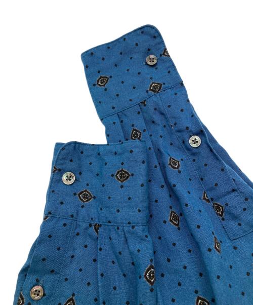 TOMORROW LAND PILGRIM（トゥモローランド ピルグリム）TOMORROW LAND PILGRIM (トゥモローランド ピルグリム) セルロース プリント オープンカラーシャツ ブルー サイズ:Sの古着・服飾アイテム