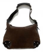 FURLAフルラ）の古着「ワンショルダースウェードバッグ」｜ブラウン