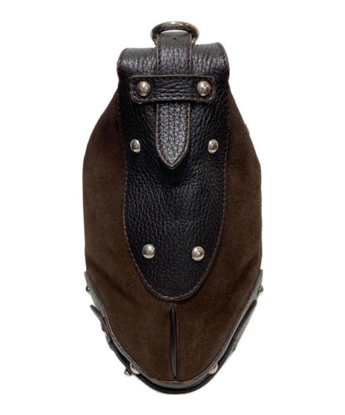 FURLA（フルラ）FURLA (フルラ) ワンショルダースウェードバッグ ブラウンの古着・服飾アイテム